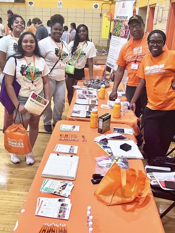 Staffing the resource fair table