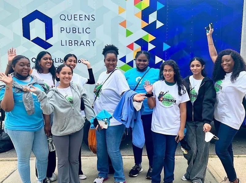 Food distribution with Queens Public Library