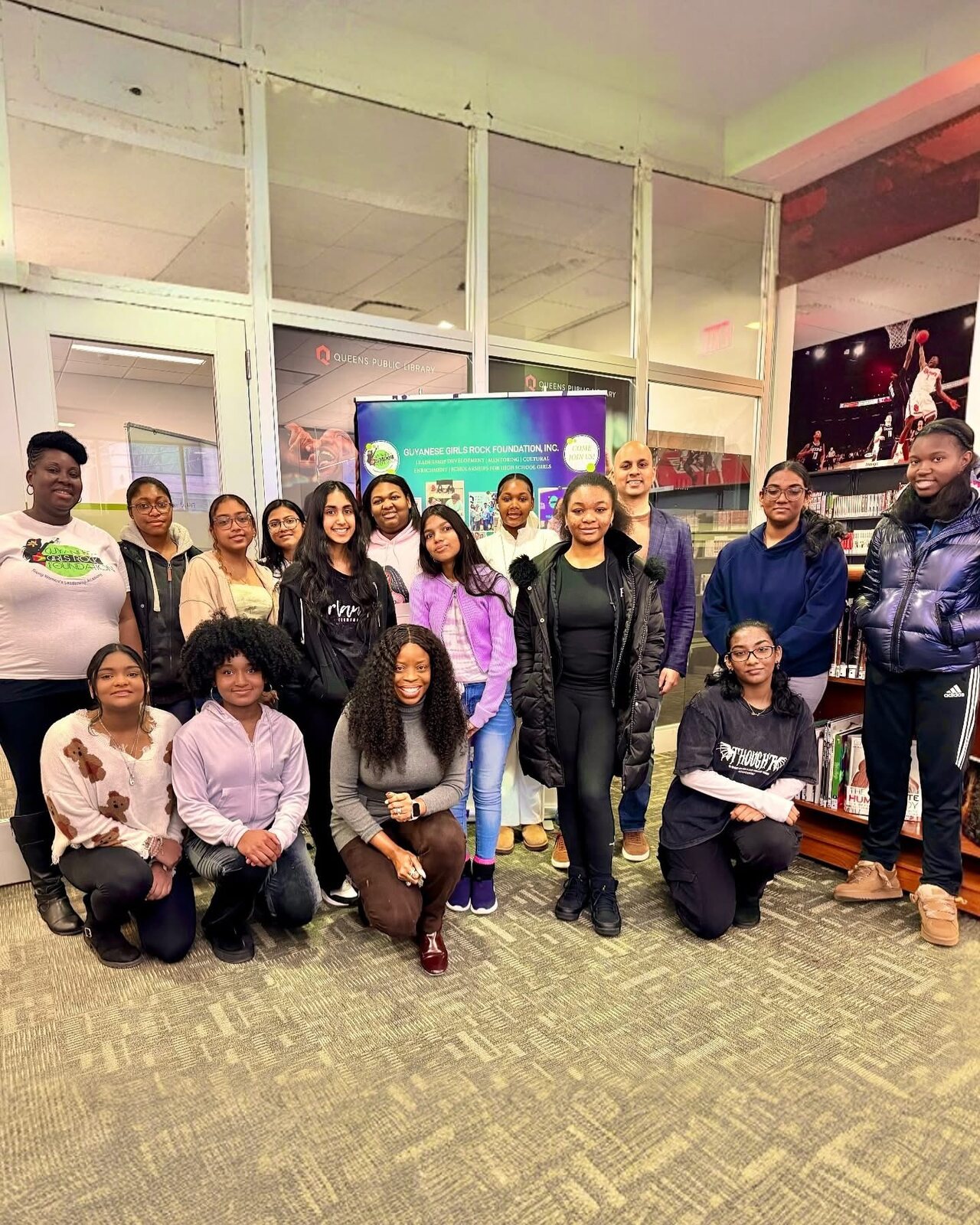 The cohort at Queens Public Library