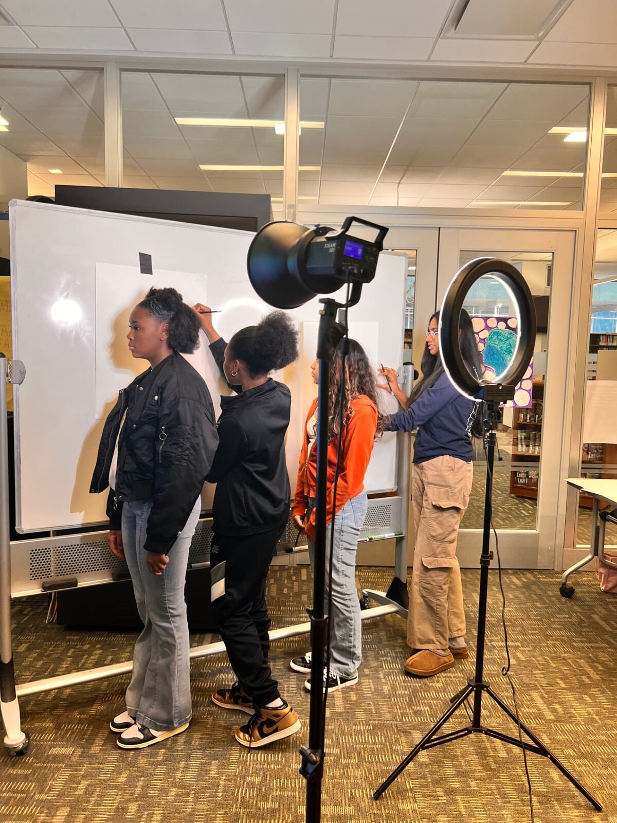 A media workshop in progress