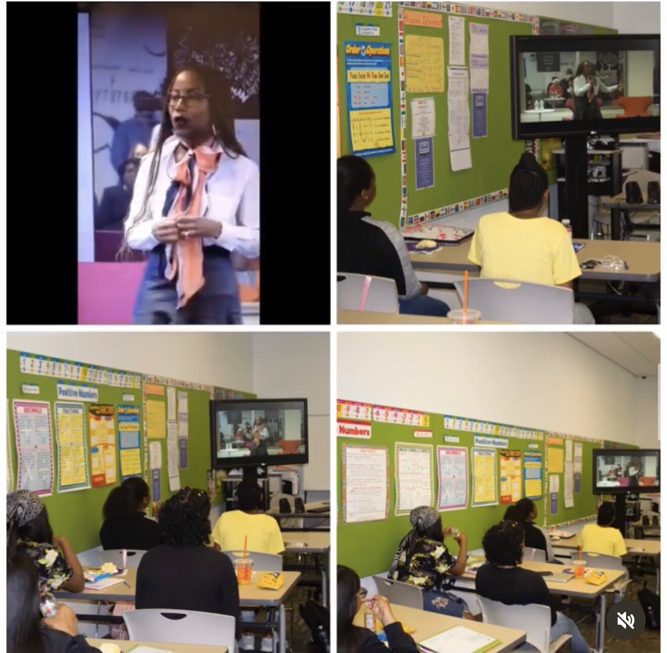 Watching a virtual speaker together