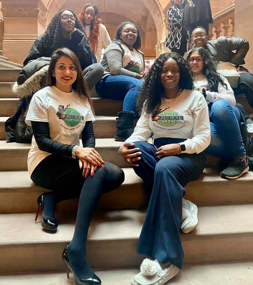 On the Capitol's grand staircase