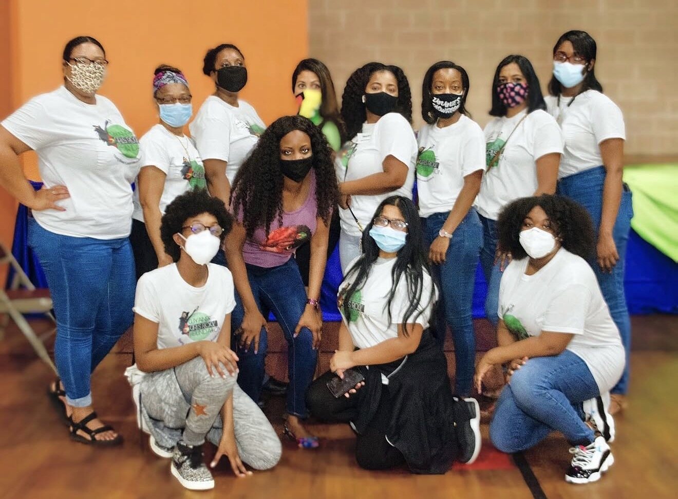 Mentors and volunteers in foundation tees