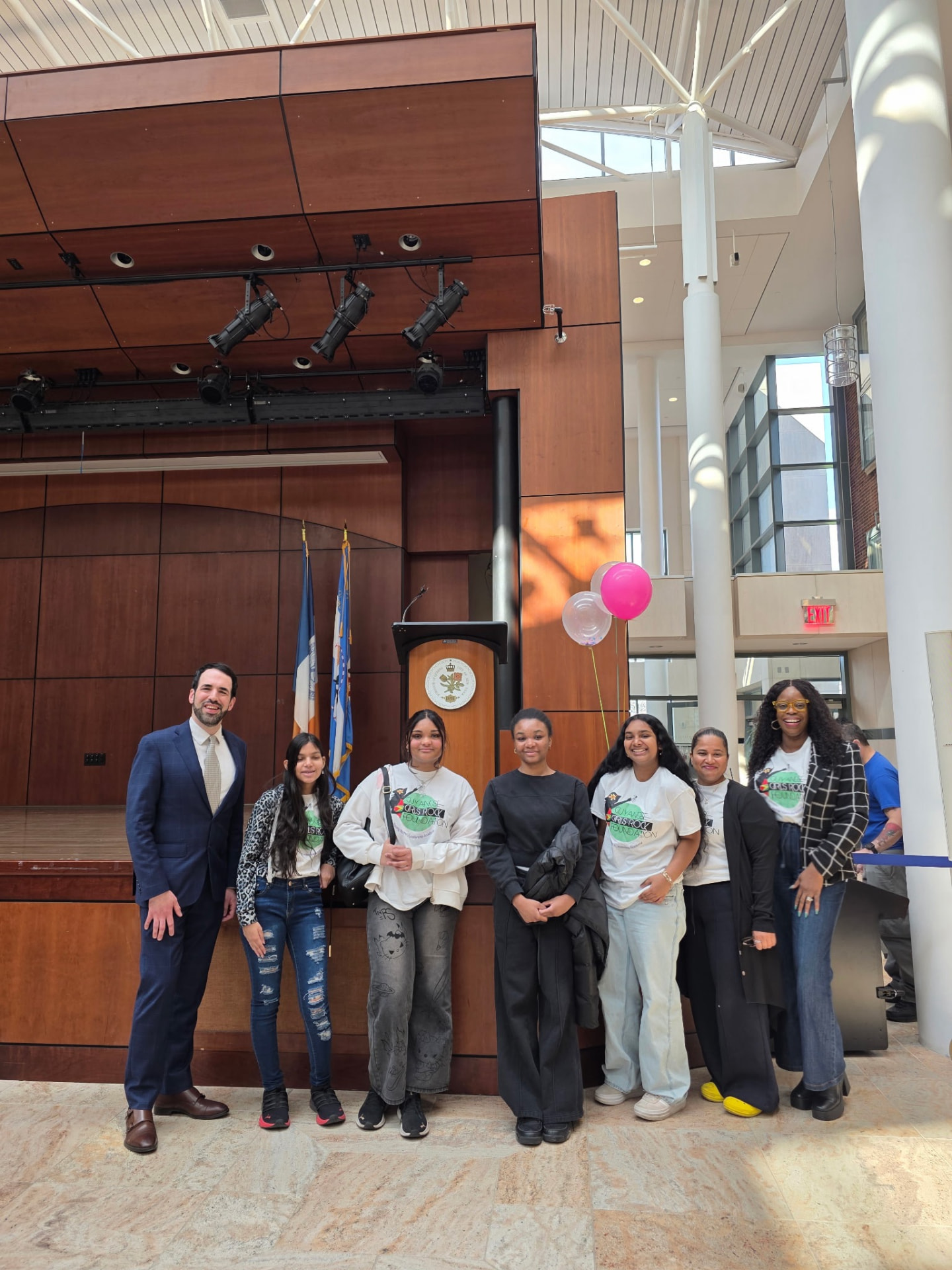 A group visit to city hall