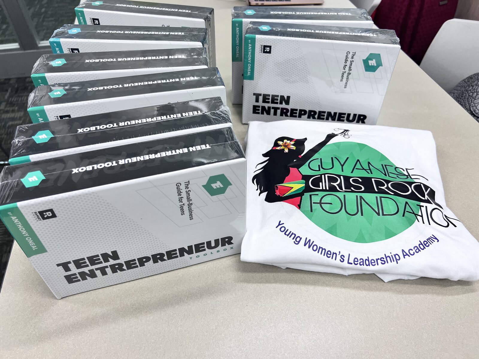Teen Entrepreneur Toolbox kits, ready to hand out