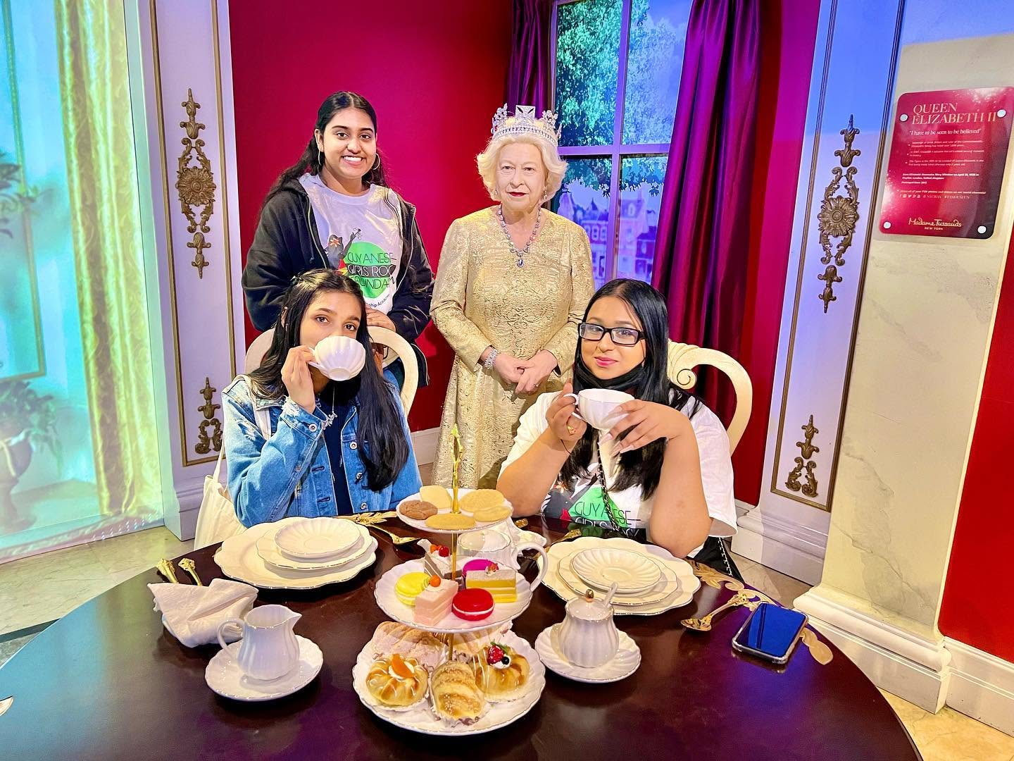 Tea with a royal figure at Madame Tussauds