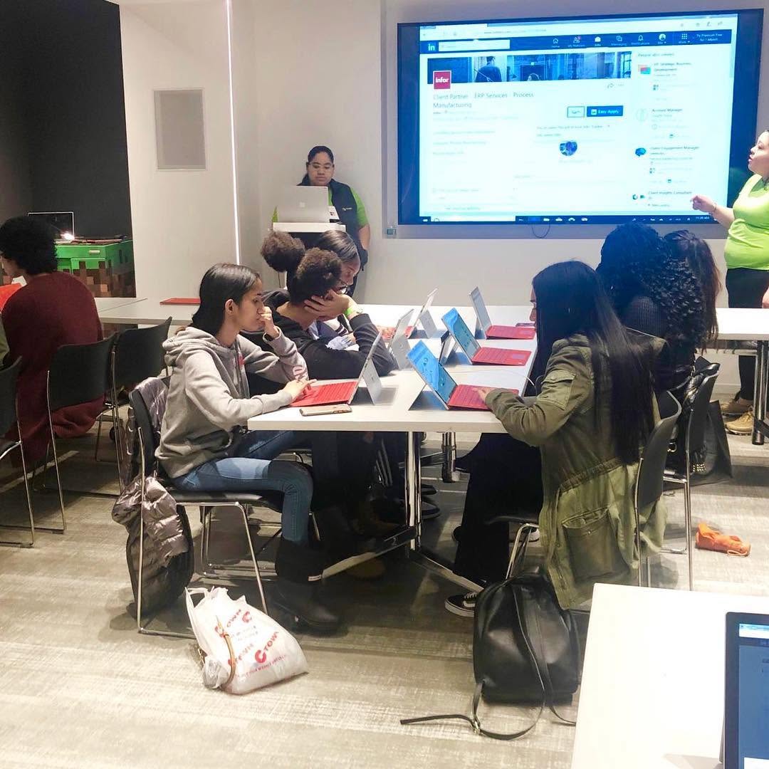 A workshop at Microsoft