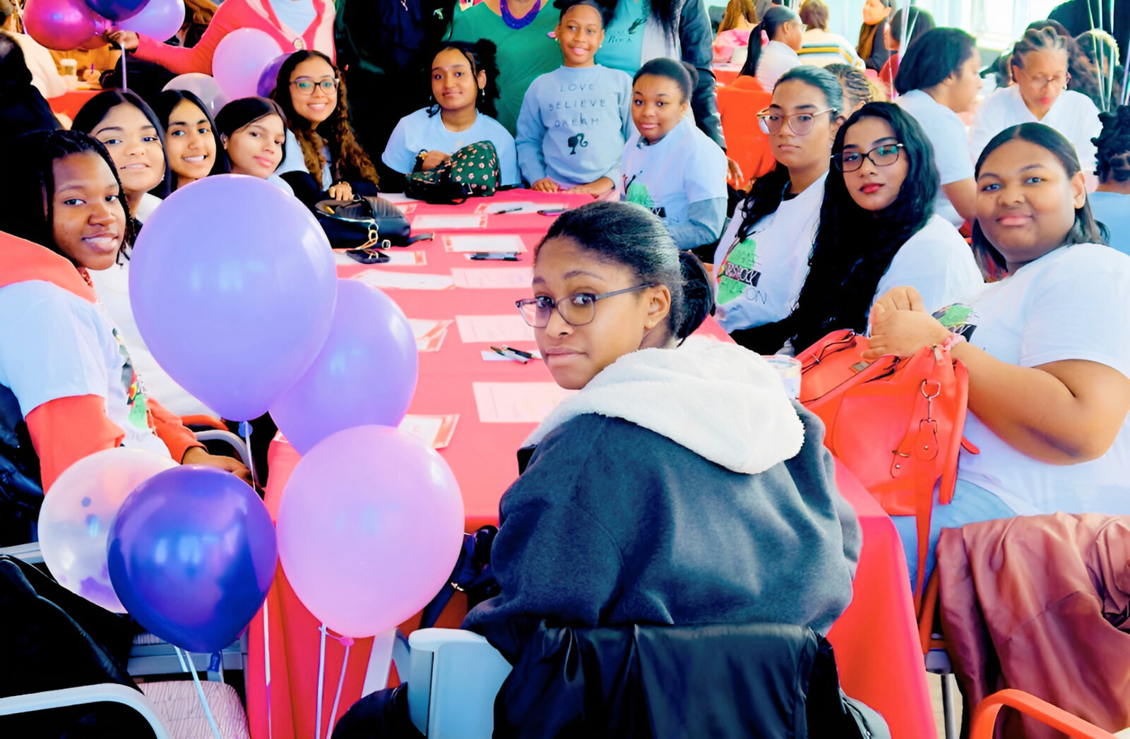 Gathered around the table at a foundation event