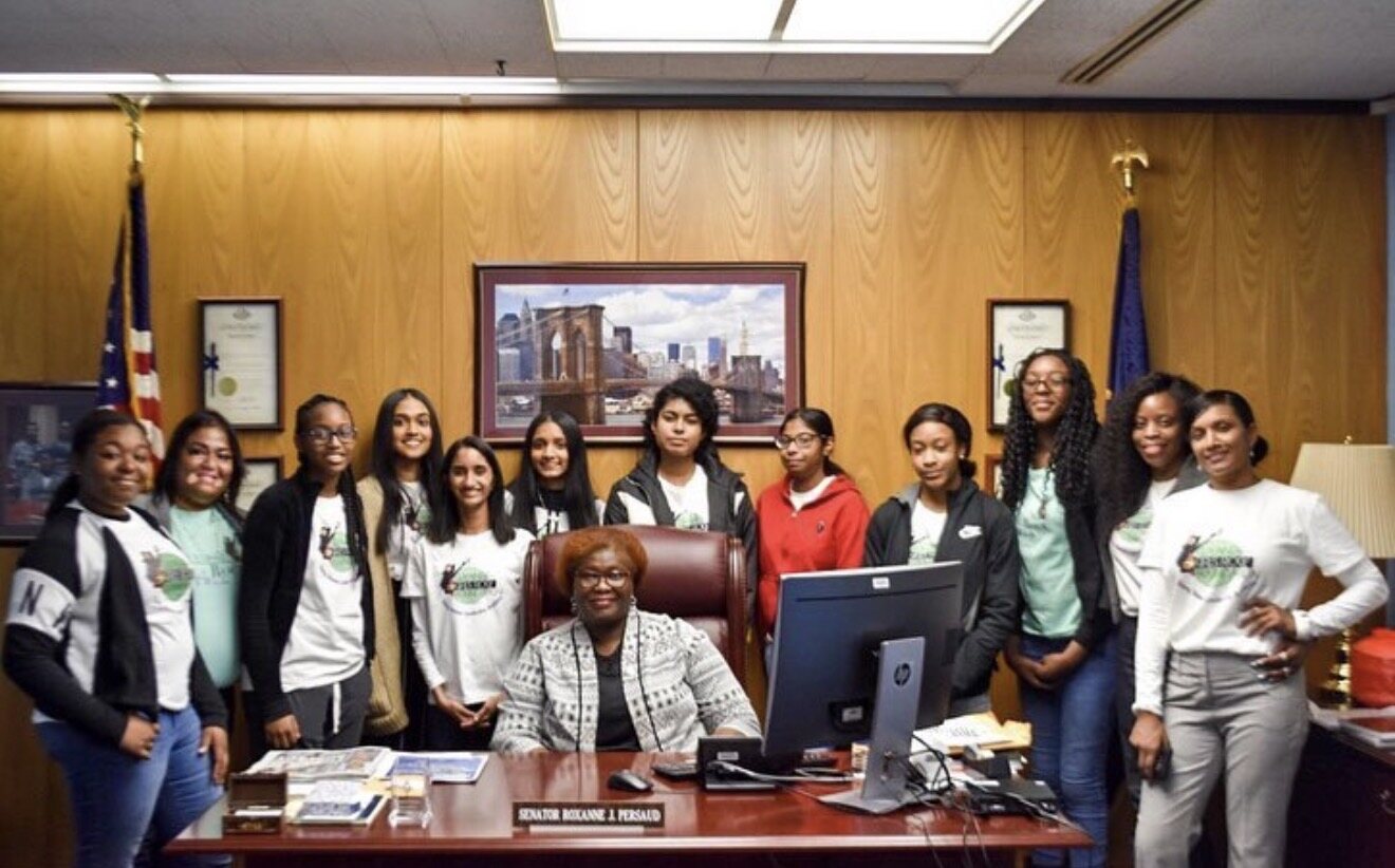 Gathered in Senator Persaud's office
